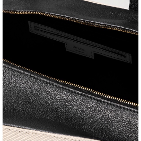 Khaite Maeve weekender large leather and canvas tote - Picture 5 of 14